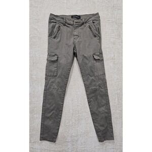 Y2K Ashley Mason Green Cargo Pants w Utility Pockets and Comfort Stretch Size 11